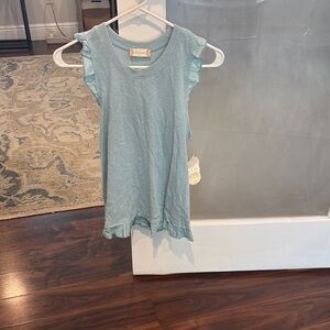 Altar'd State Light Blue Ruffle Tank Top